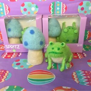 Target Spritz 2024 Frog & Mushroom Spring Easter Felt Decor Boxed Set ~ NEW
